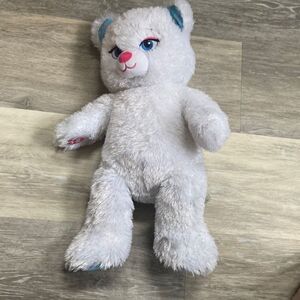 Build A Bear Disney Frozen Elsa Plush White Sparkle Bear Stuffed Animal